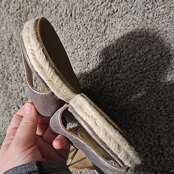 Eileen Fisher Mews Metallic Slip on Espadrile sandals size 8.5 - Picture 3 of 7